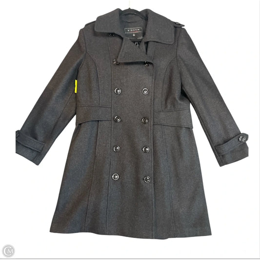 Coat Wool By Clothes Mentor In Black, Size: Xl