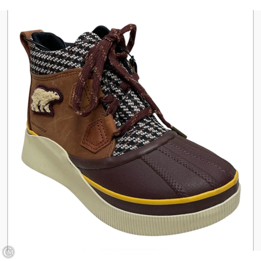 Boots Ankle Heels By Sorel In Brown, Size: 6