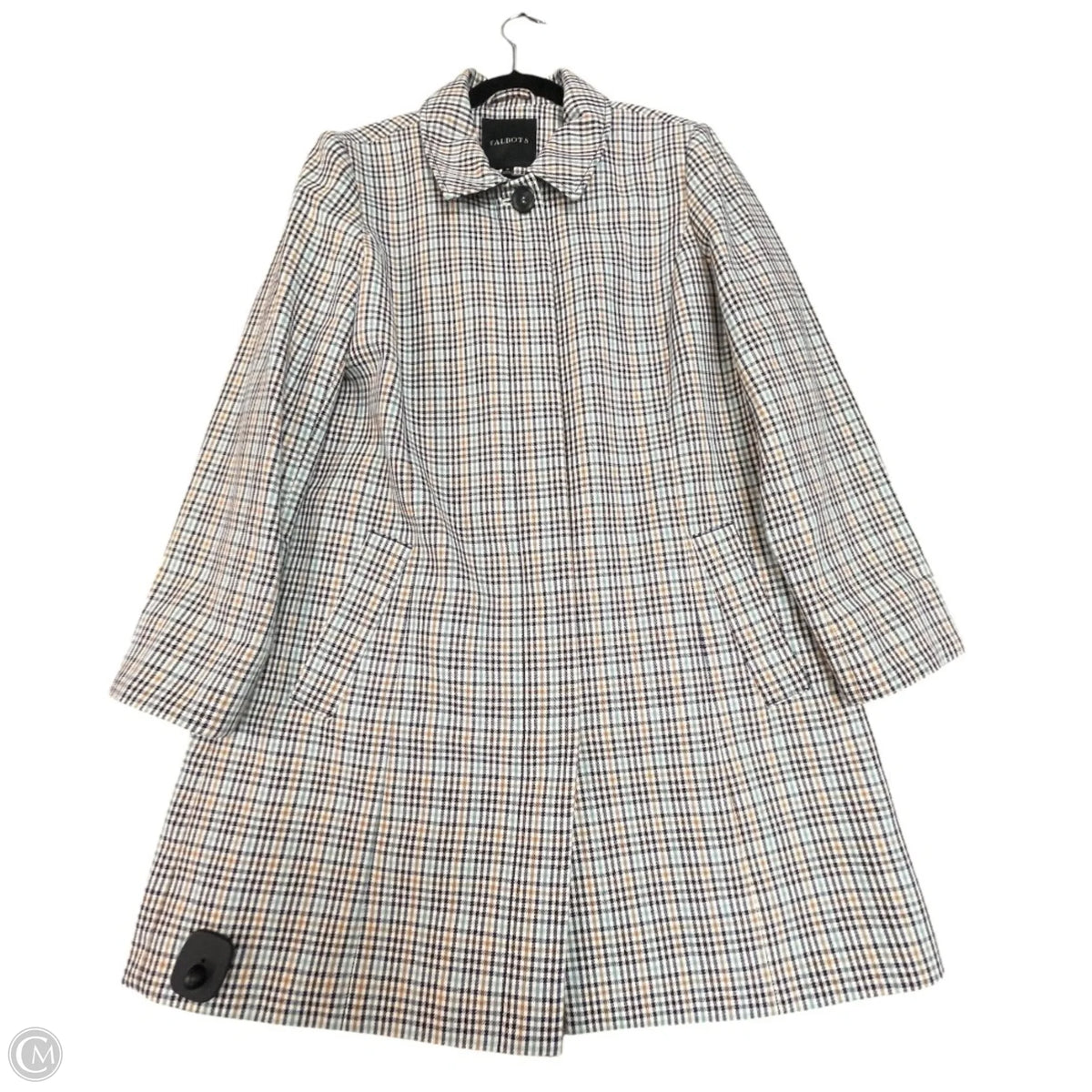 Coat Other By Talbots In Plaid Pattern, Size: 12