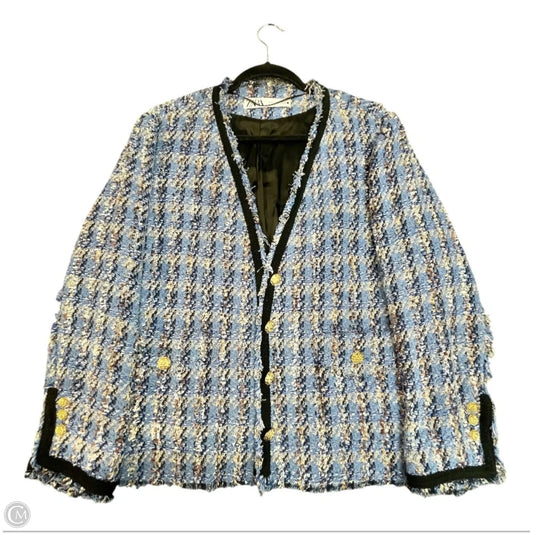 Blazer By Zara In Blue & Brown, Size: Xxl