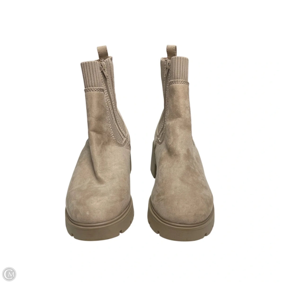 Boots Ankle Heels By No Boundaries In Beige, Size: 10