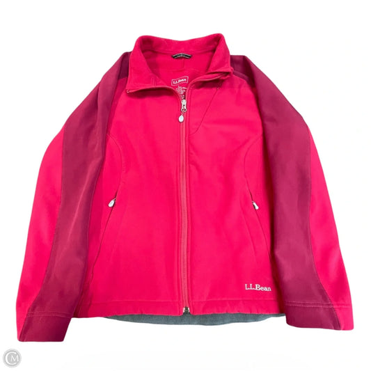 Jacket Fleece By L.l. Bean In Pink, Size: L