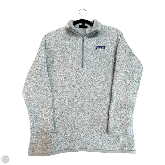 Sweatshirt Collar By Patagonia In Grey, Size: M