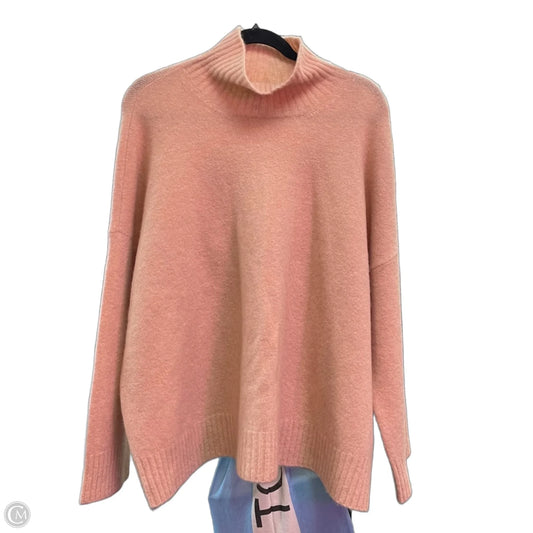 Sweater Cashmere By Eileen Fisher In Peach, Size: L