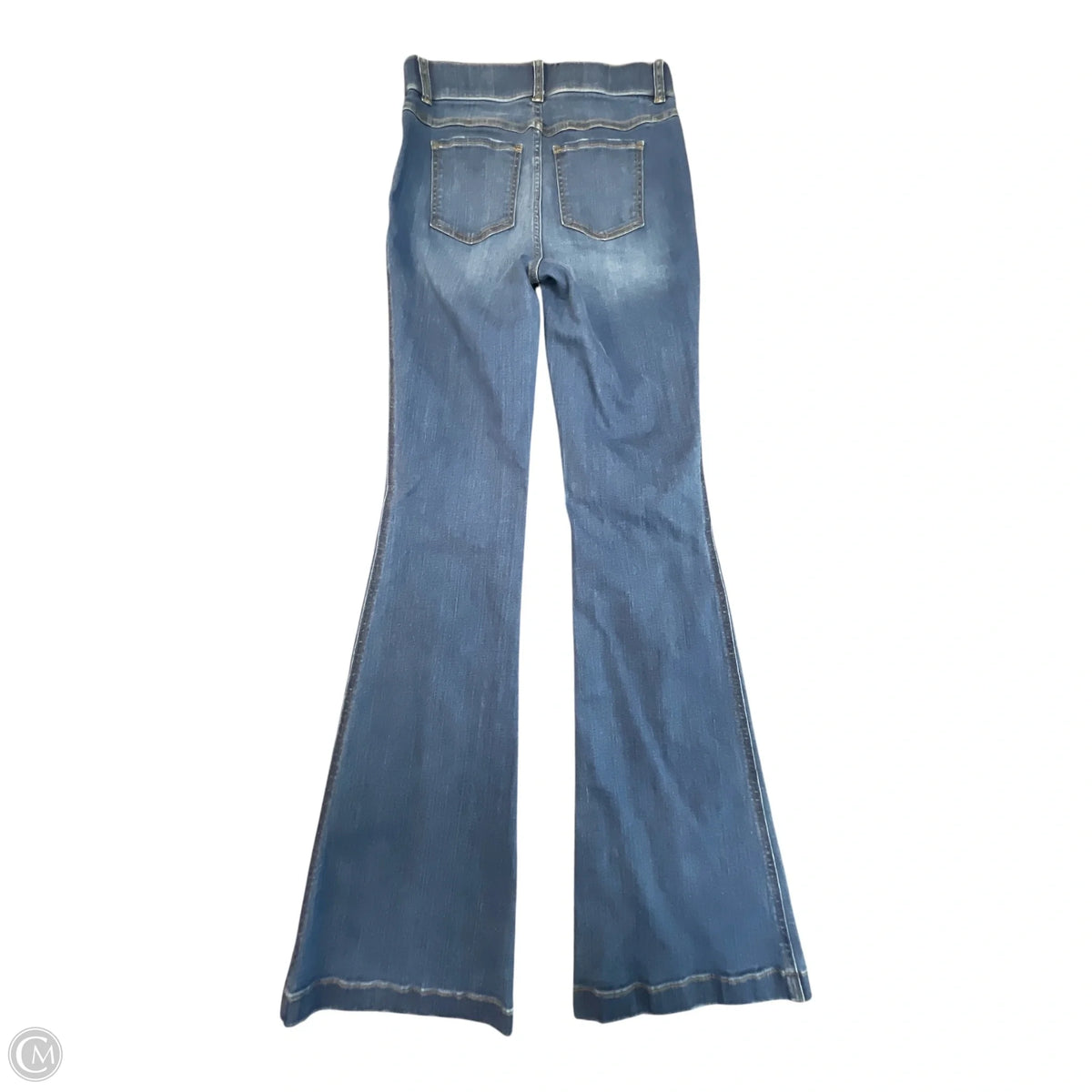 Jeans Flared By Spanx In Blue Denim, Size: S
