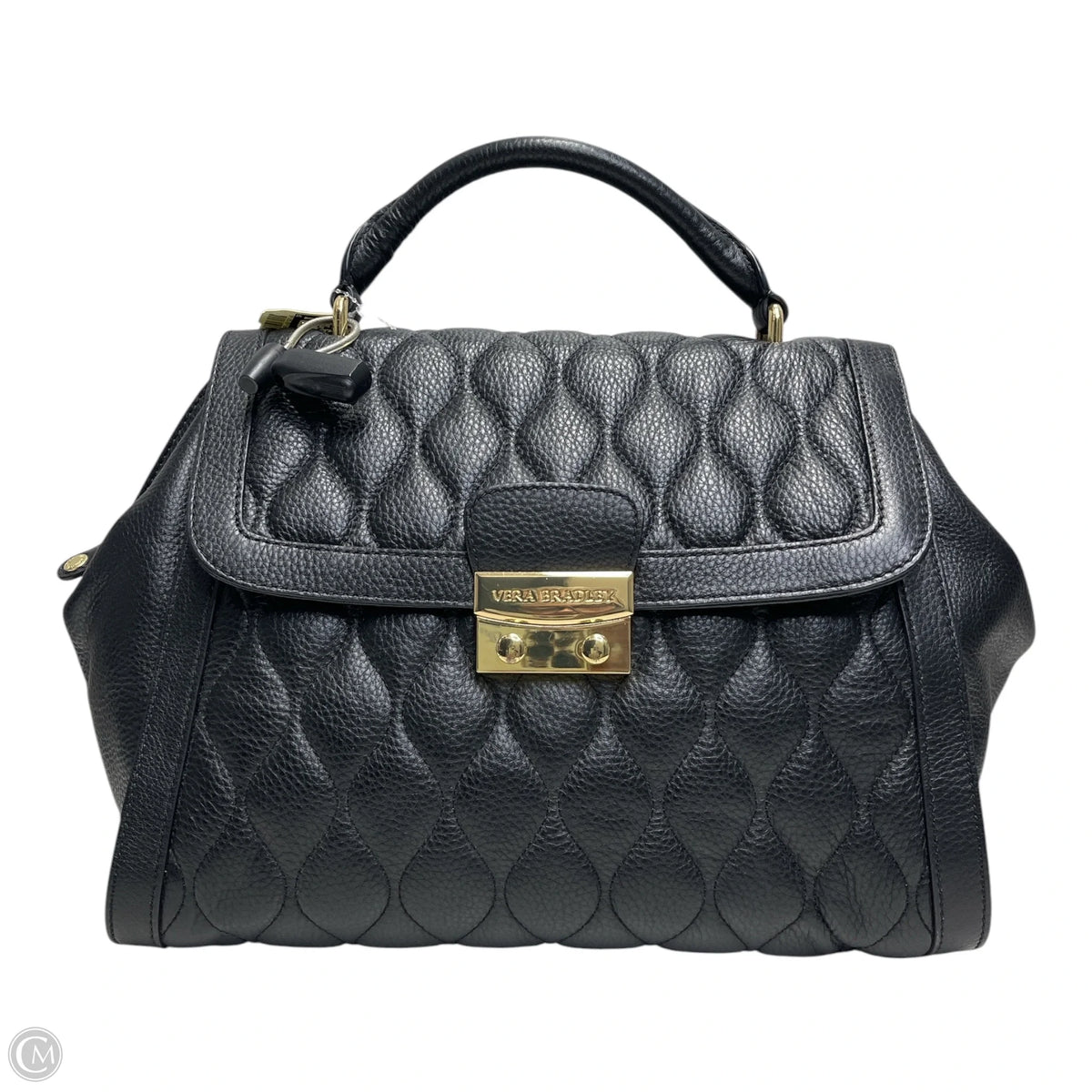 Handbag Leather By Vera Bradley, Size: Medium