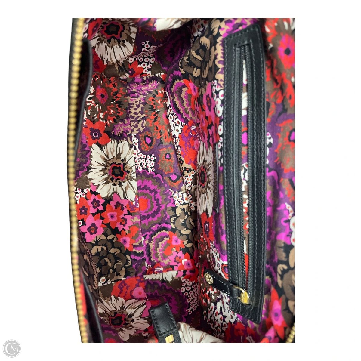 Handbag Leather By Vera Bradley, Size: Medium