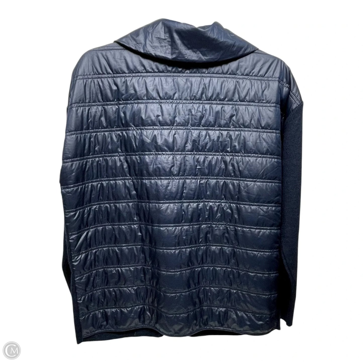 Jacket Puffer & Quilted By Zenergy By Chicos In Navy, Size: M
