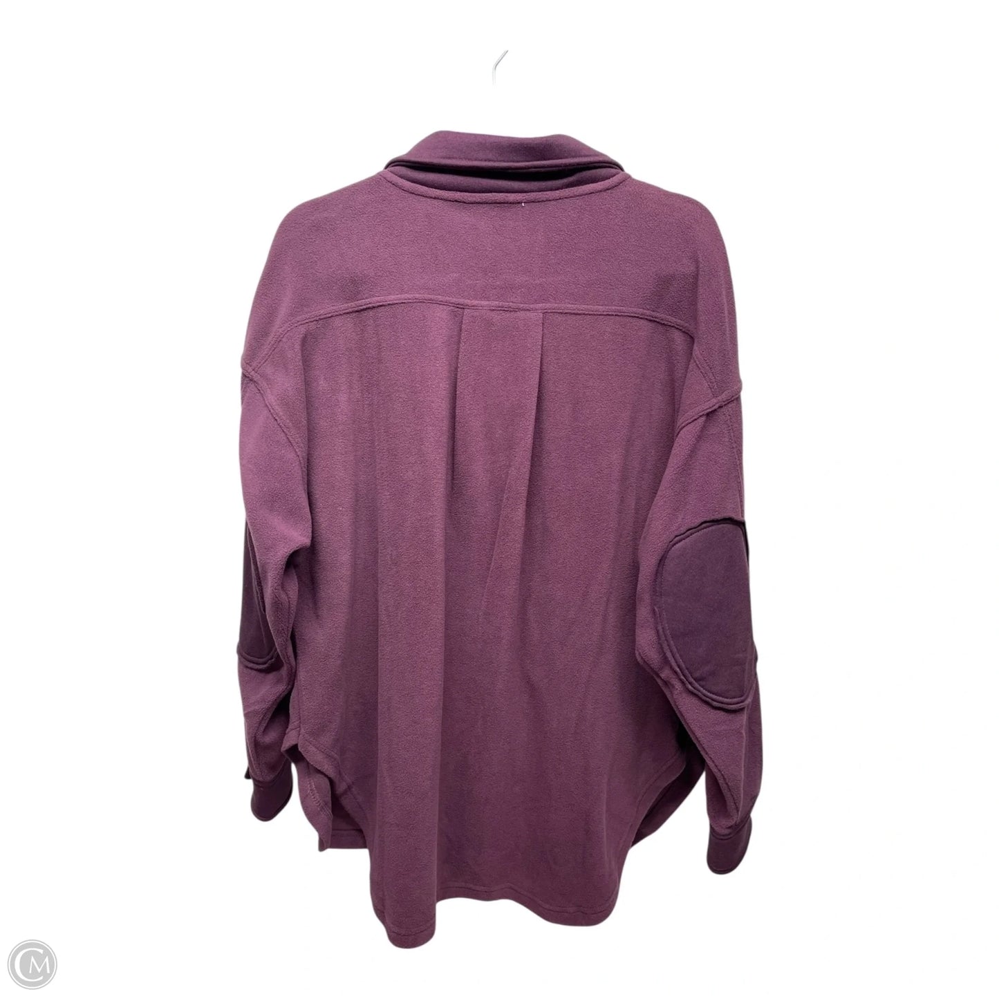 Jacket Shirt By Zenana Outfitters In Purple, Size: M
