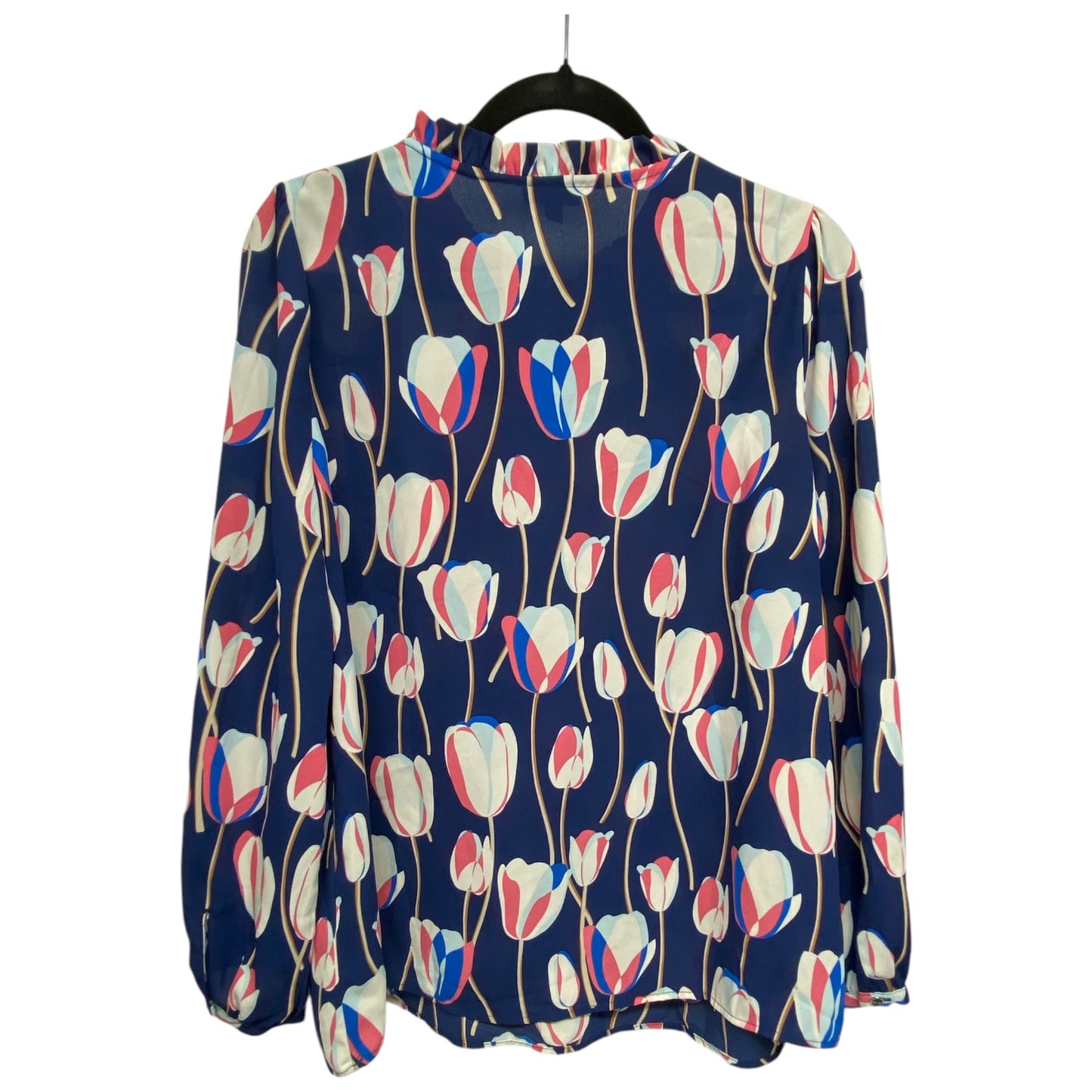 Top Long Sleeve By Talbots In Floral Print, Size: Xlp