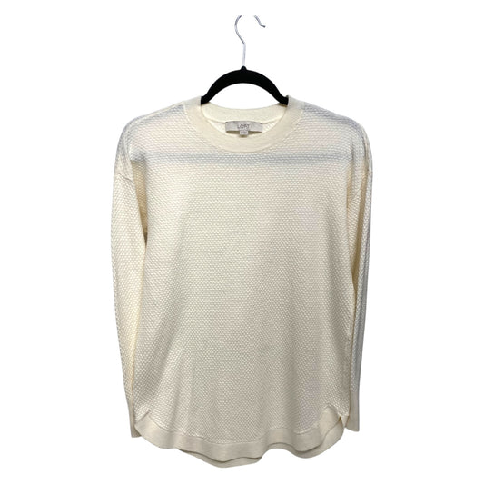 Sweater By Loft In Cream, Size: Xs