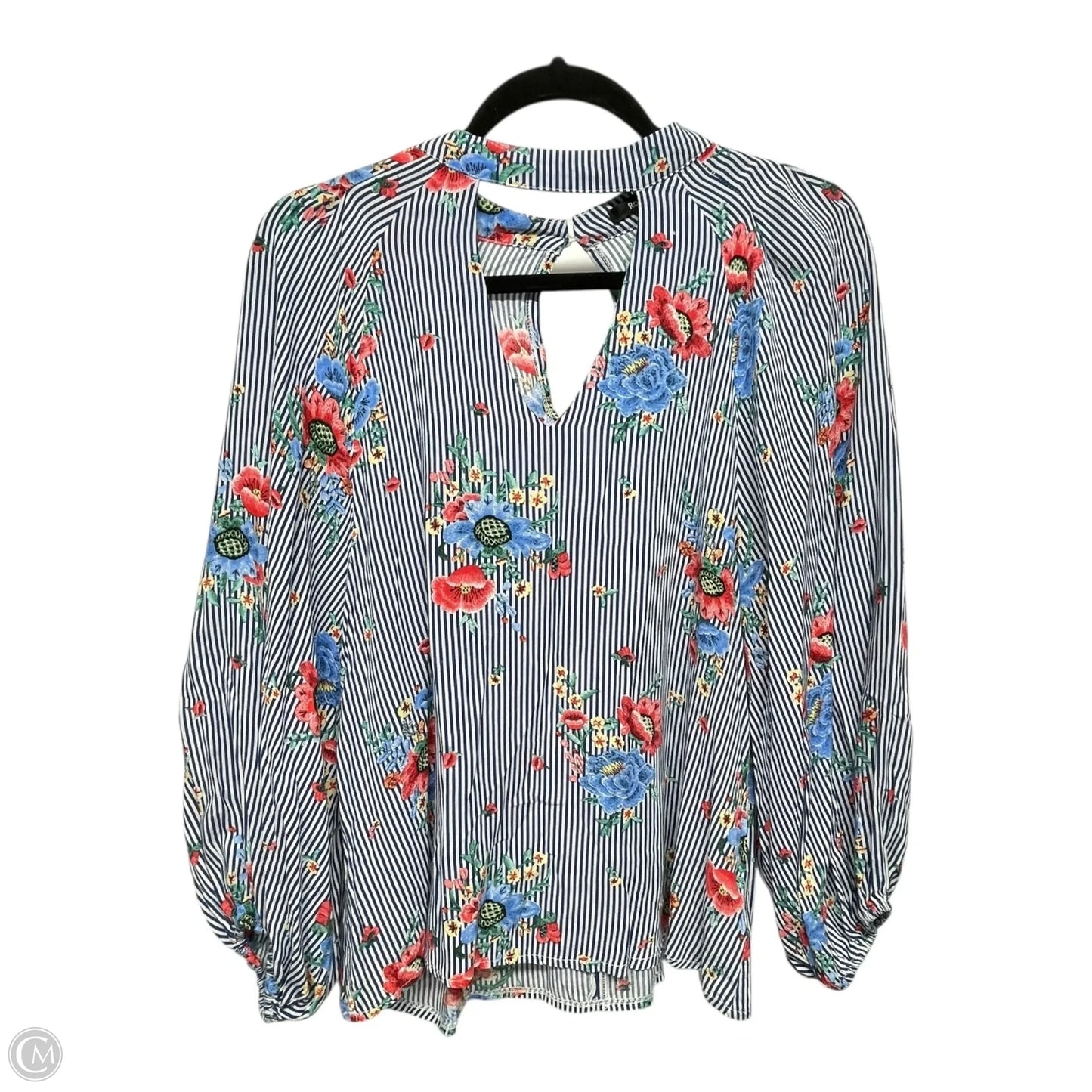 Top Long Sleeve By ROLYPOLY In Striped Pattern, Size: M