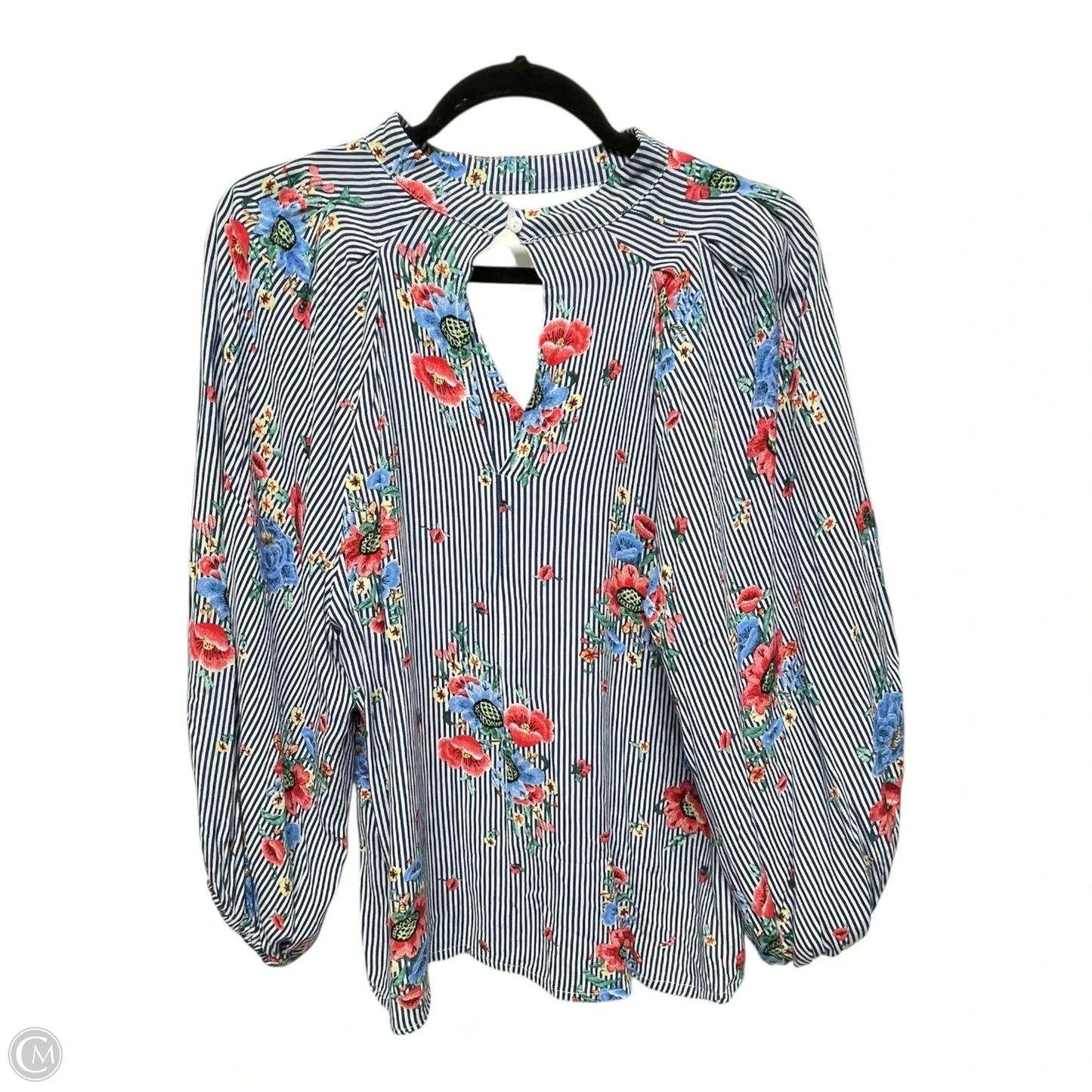 Top Long Sleeve By ROLYPOLY In Striped Pattern, Size: M