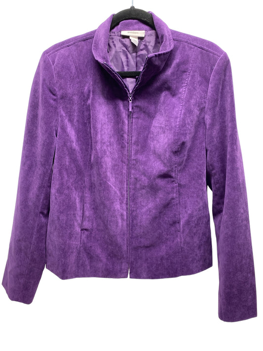 Jacket Other By Dressbarn In Purple, Size: L