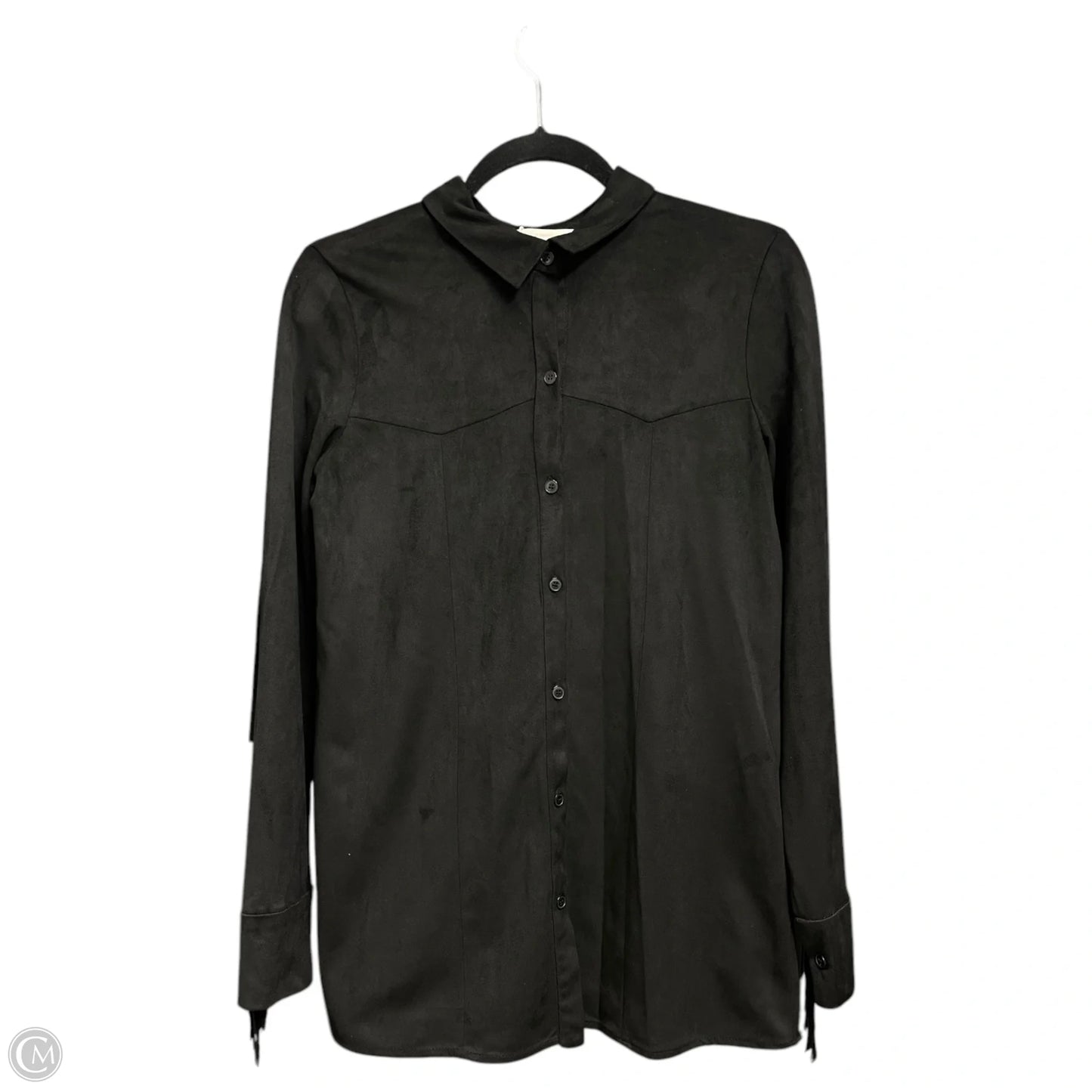 Top Long Sleeve By Zara In Black, Size: Xs