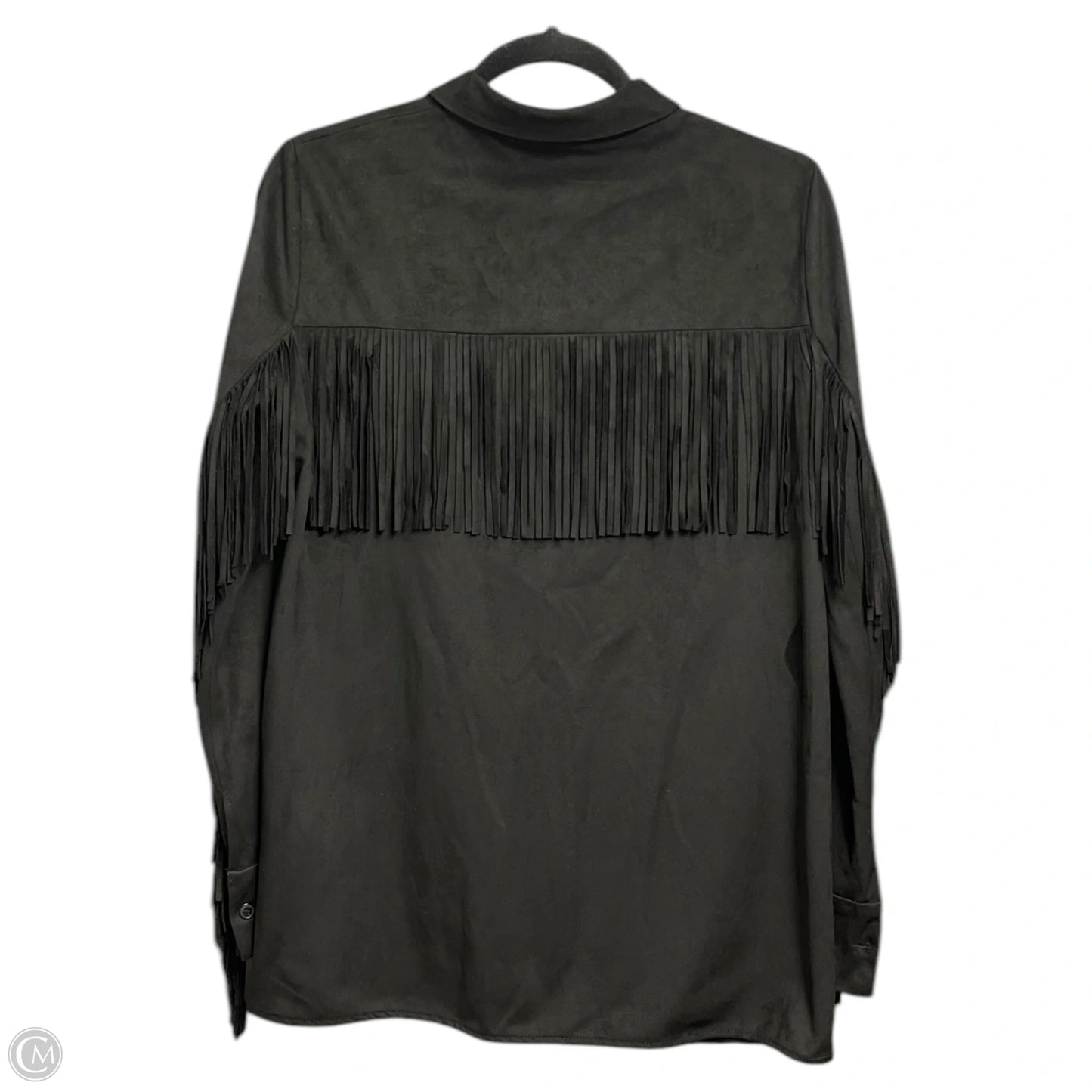 Top Long Sleeve By Zara In Black, Size: Xs