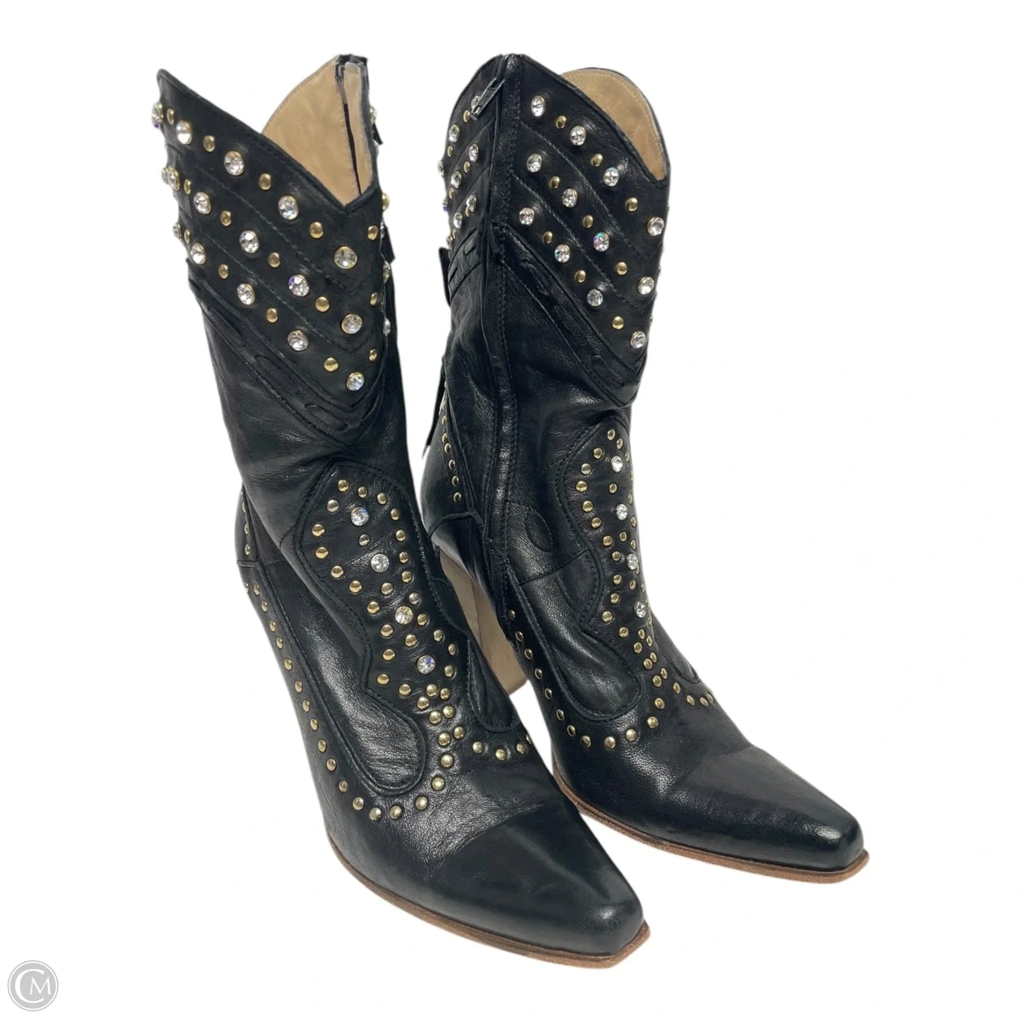 Boots Western By El Vaquero In Black, Size: 7.5