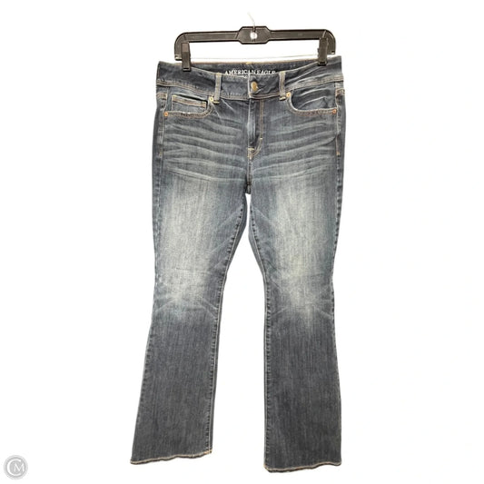 Jeans Boot Cut By American Eagle In Blue Denim, Size: 10