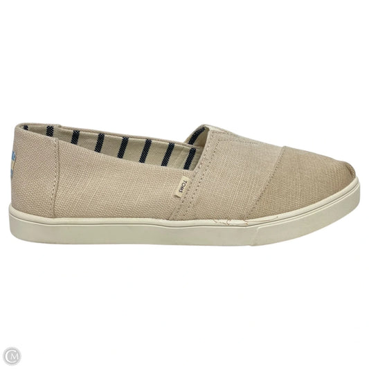 Shoes Flats By Toms In Beige, Size: 10