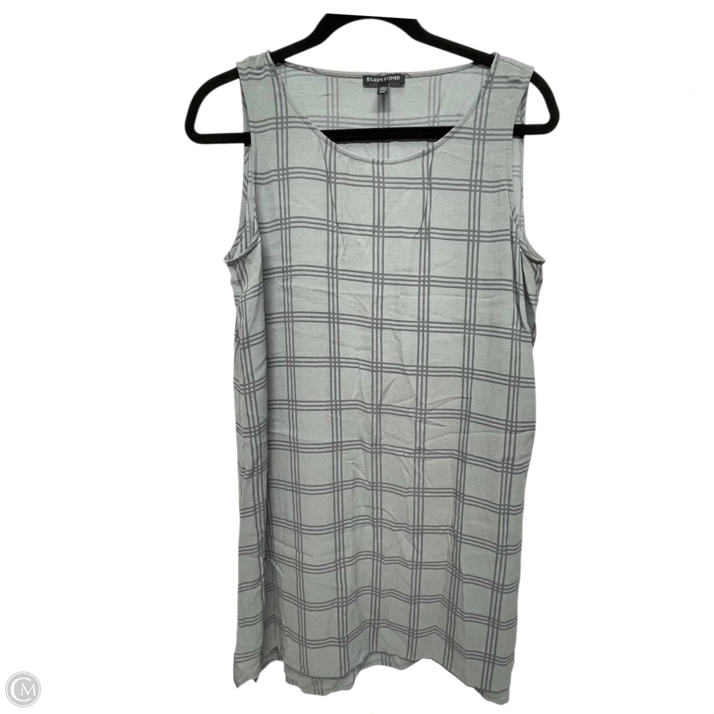 Tunic Sleeveless By Eileen Fisher In Plaid Pattern, Size: M