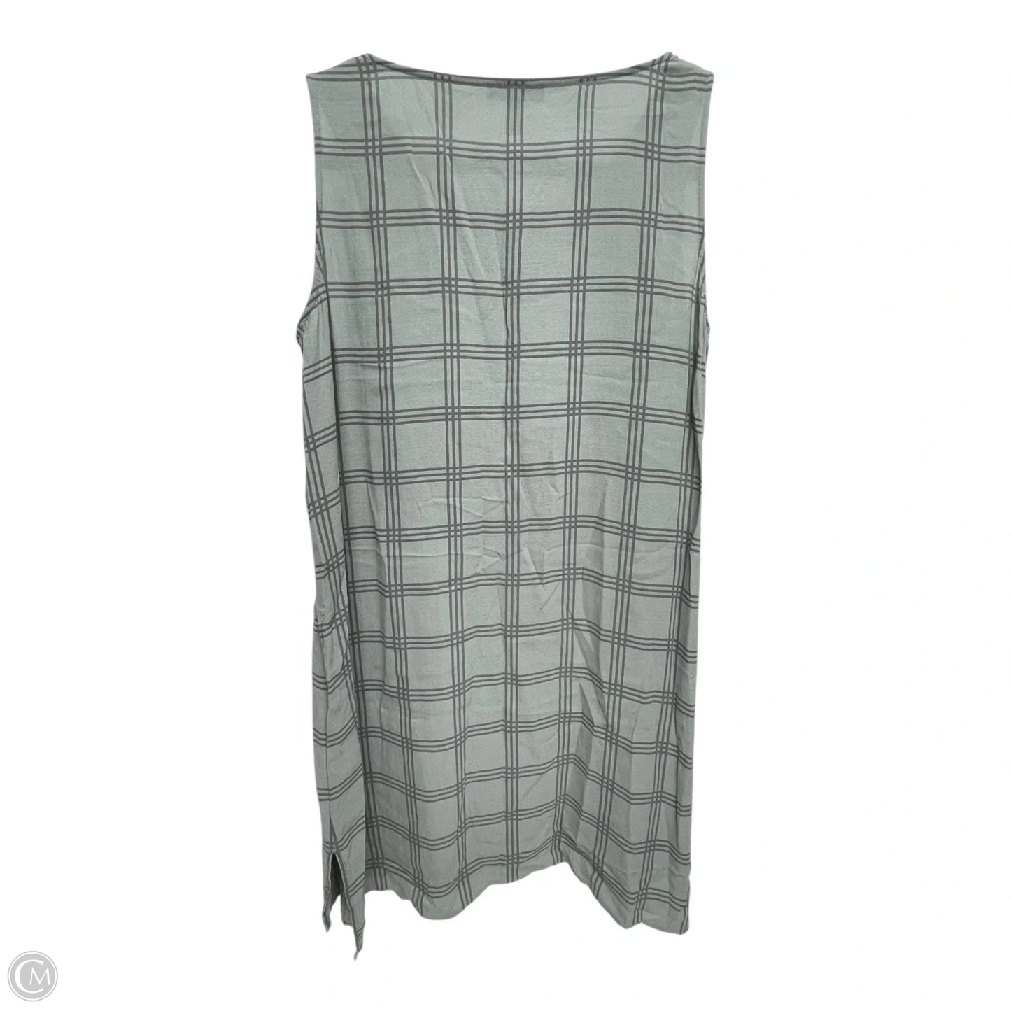 Tunic Sleeveless By Eileen Fisher In Plaid Pattern, Size: M