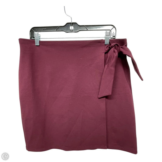 Skirt Mini & Short By Loft In Maroon, Size: L