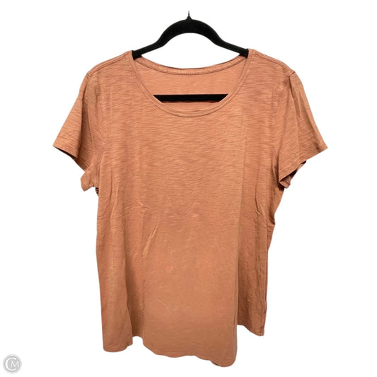 Athletic Top Short Sleeve By Lululemon In Brown, Size: M