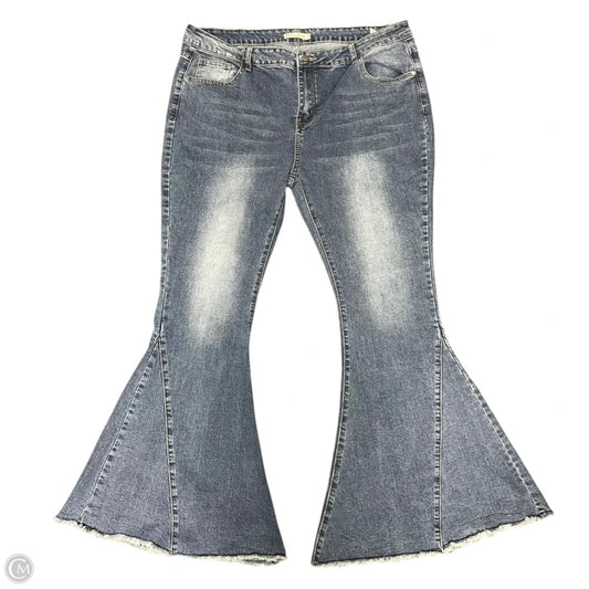 Jeans Flared By Home Folk In Blue Denim, Size: 2x