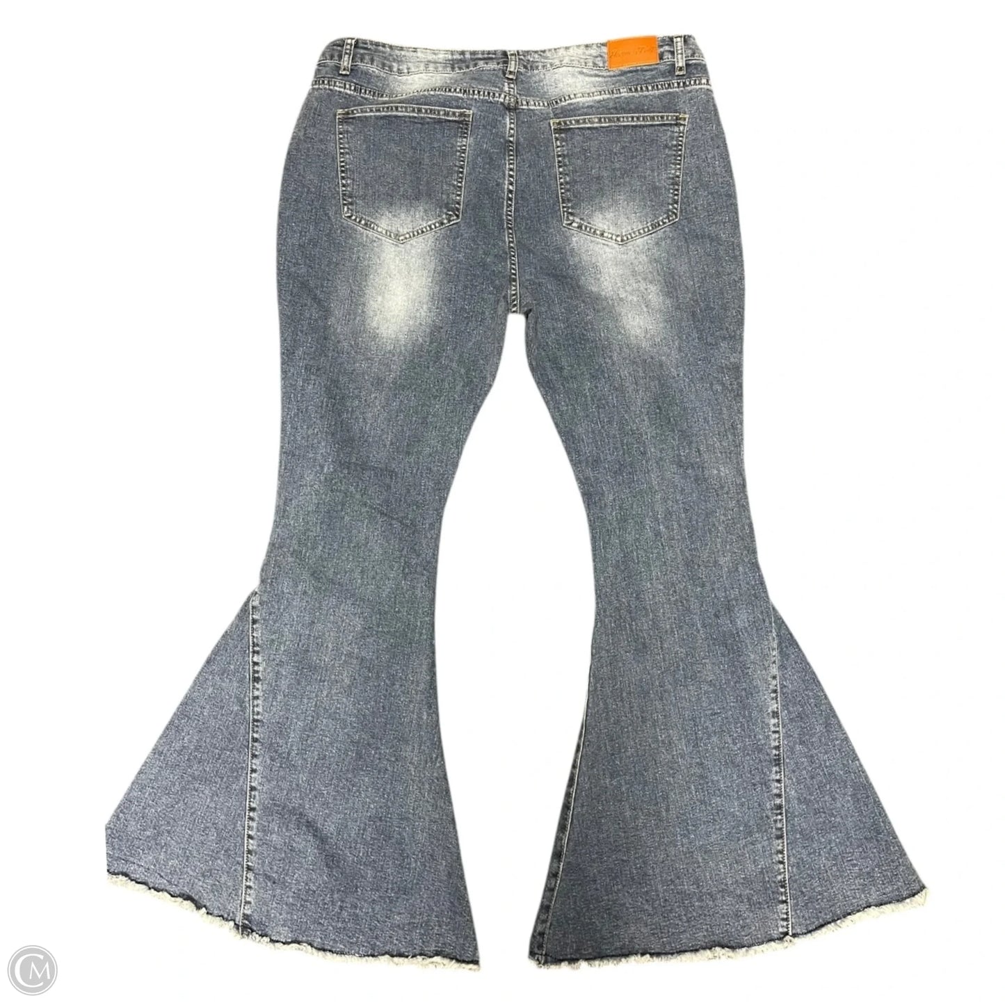 Jeans Flared By Home Folk In Blue Denim, Size: 2x