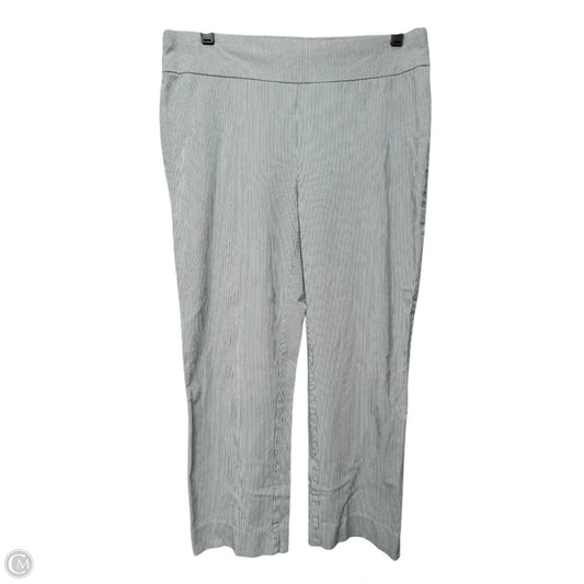 Pants Cropped By Chicos In Striped Pattern, Size: S