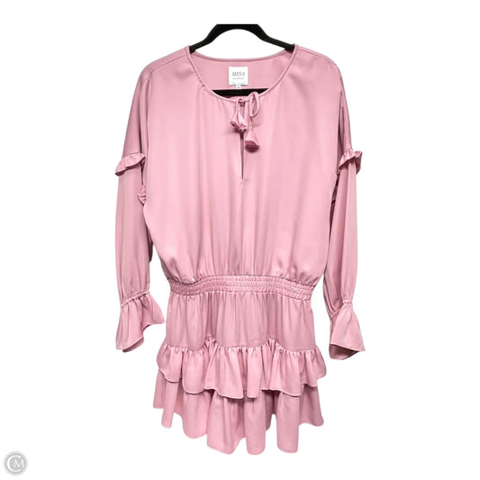 Dress Casual Short By Misa In Pink, Size: M