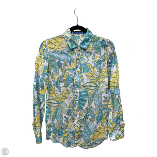 Top Long Sleeve By J Mclaughlin In Floral Print, Size: Xs