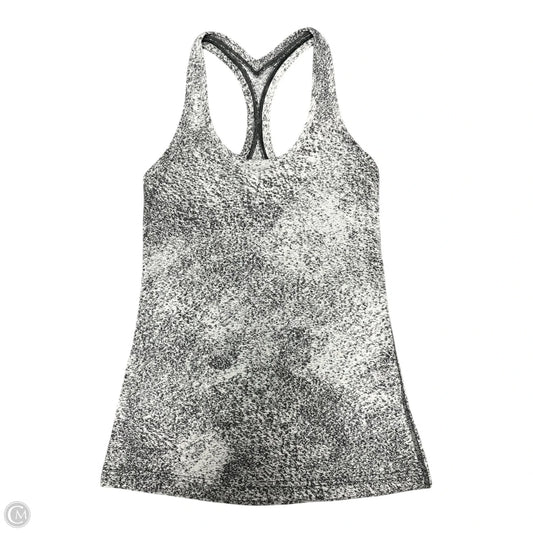 Athletic Tank Top By Lululemon In Black & White, Size: S
