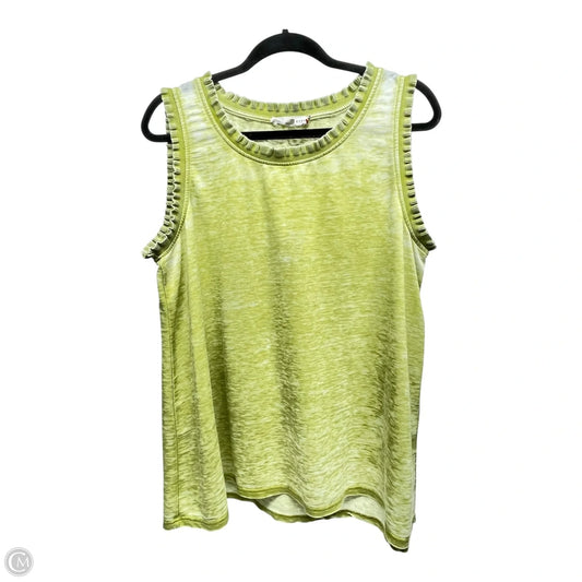 Top Sleeveless By Jane And Delancey In Green, Size: L