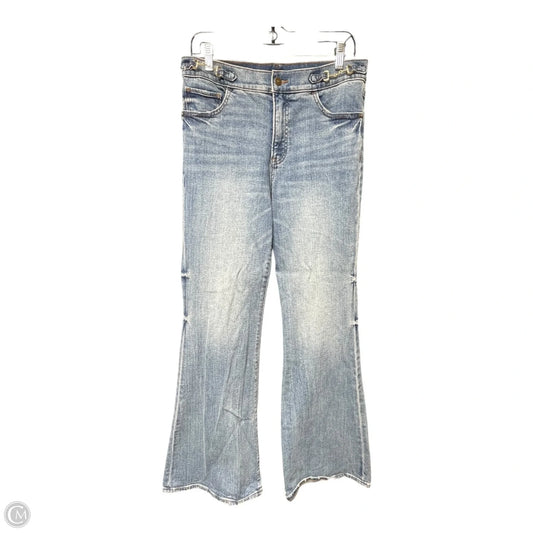 Jeans Flared By Express In Blue Denim, Size: 8