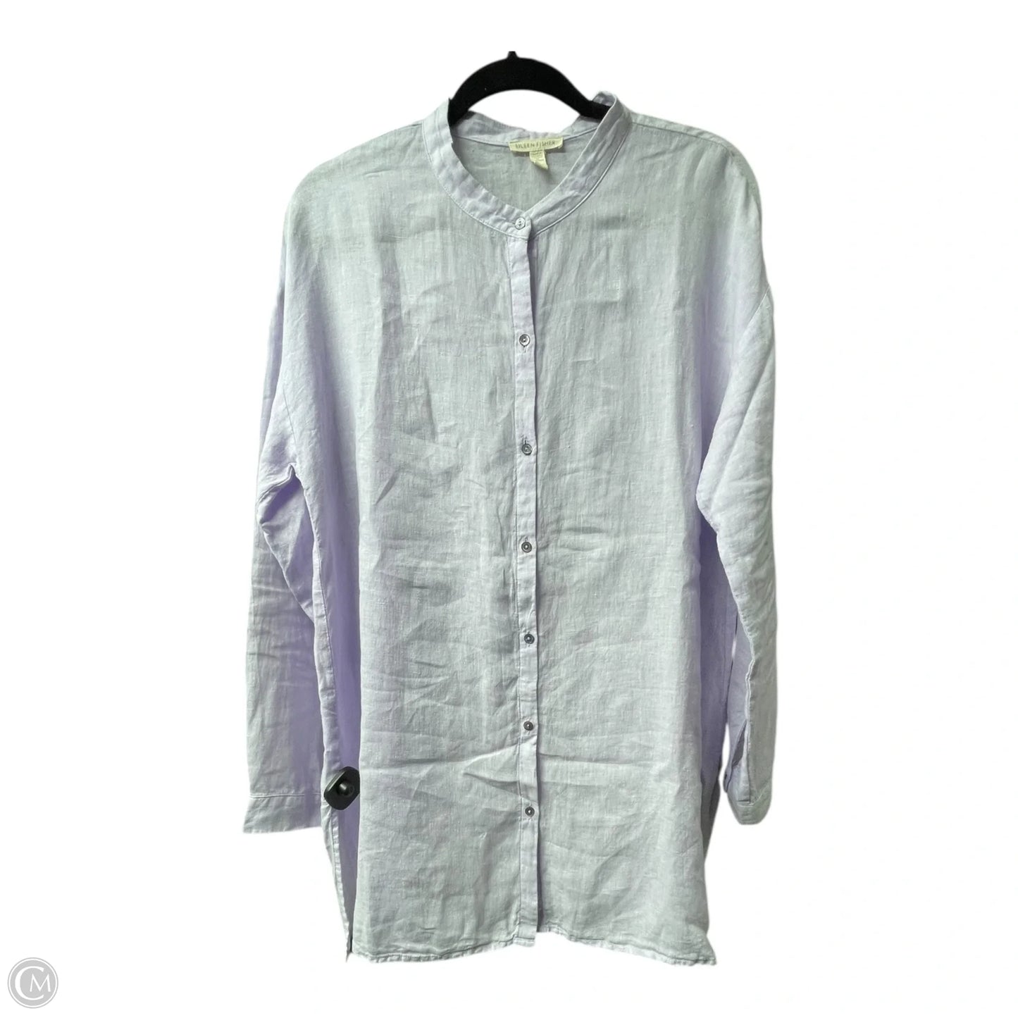 Tunic Long Sleeve By Eileen Fisher In Purple, Size: M