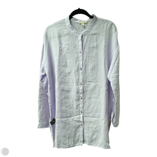 Tunic Long Sleeve By Eileen Fisher In Purple, Size: M