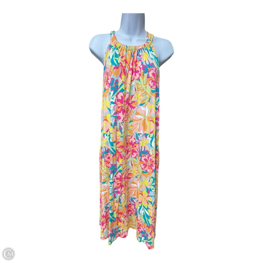 Dress Casual Short By Time And Tru In Floral Print, Size: Xl