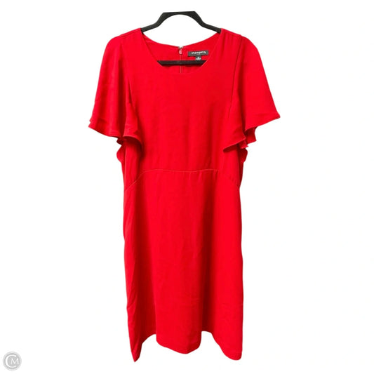 Dress Casual Short By Sharagano In Red, Size: 16