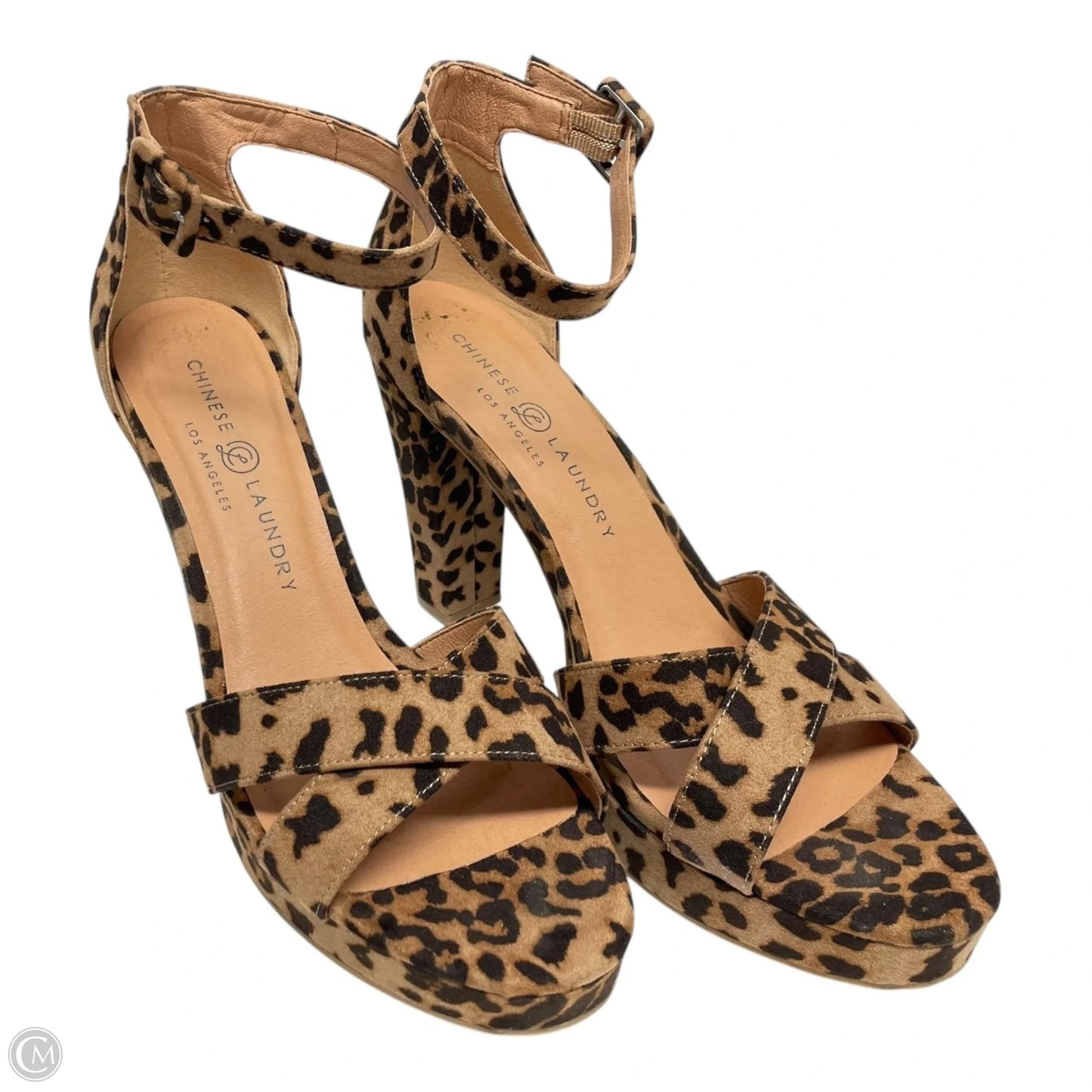 Shoes Heels Block By Chinese Laundry In Animal Print, Size: 10