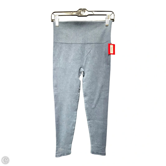 Athletic Leggings By Spanx In Blue, Size: L