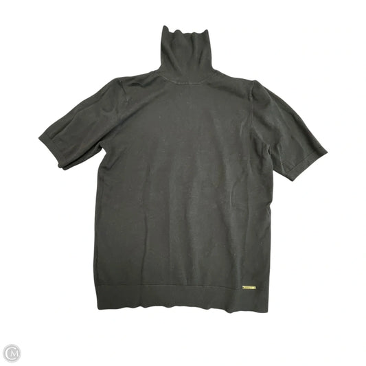 Sweater Short Sleeve By Anne Klein In Black, Size: L