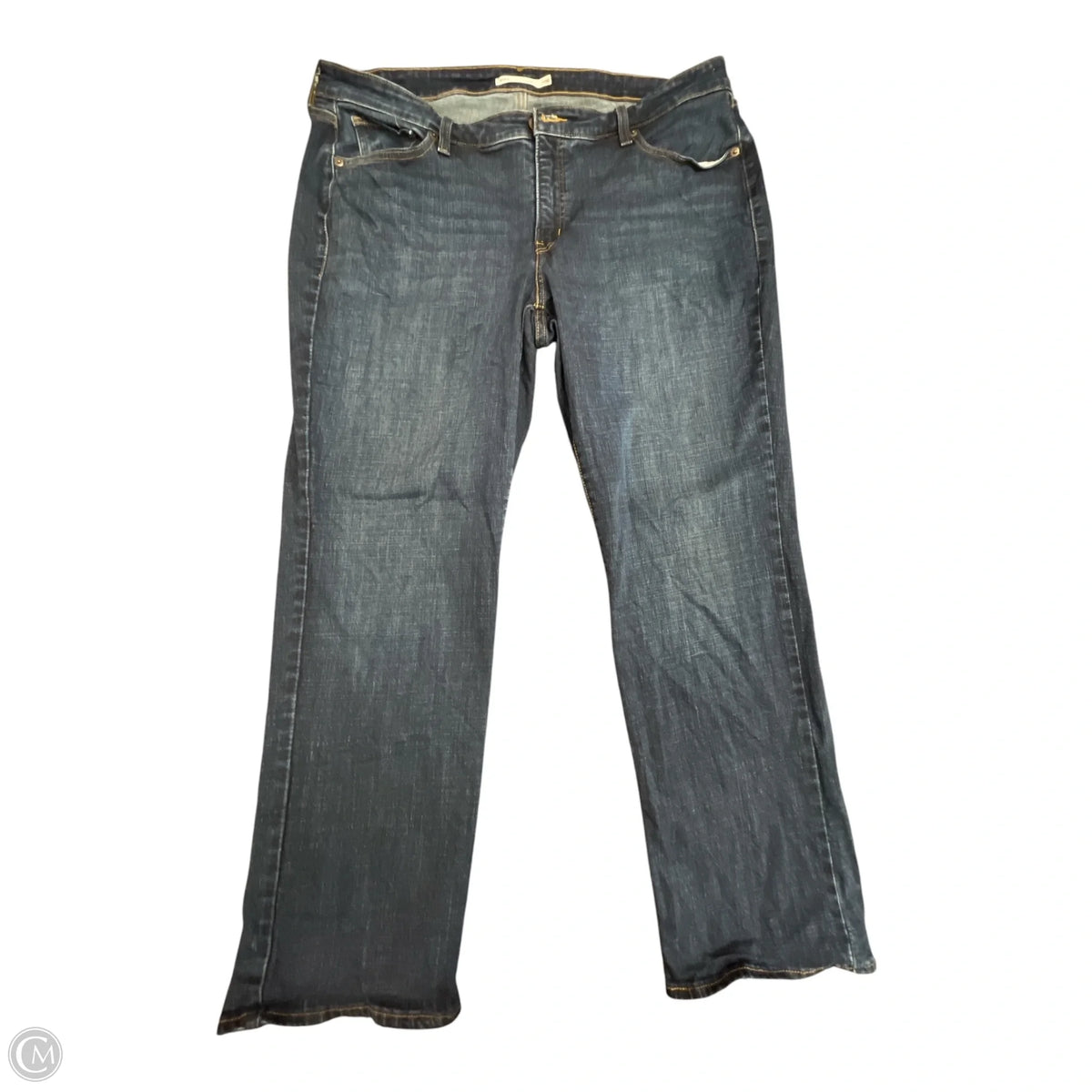 Jeans Straight By Levis In Blue Denim, Size: 20