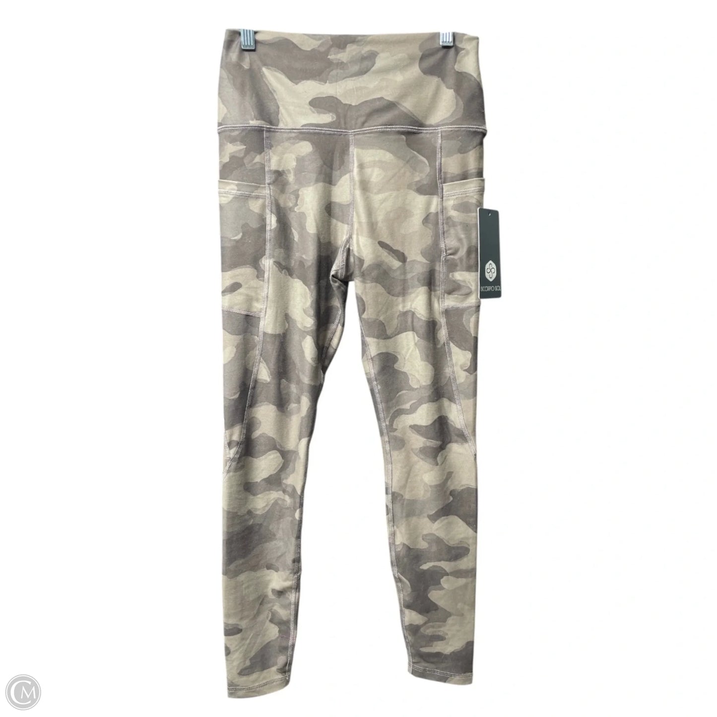 Athletic Leggings By SCORPIO SOL In Camouflage Print, Size: M