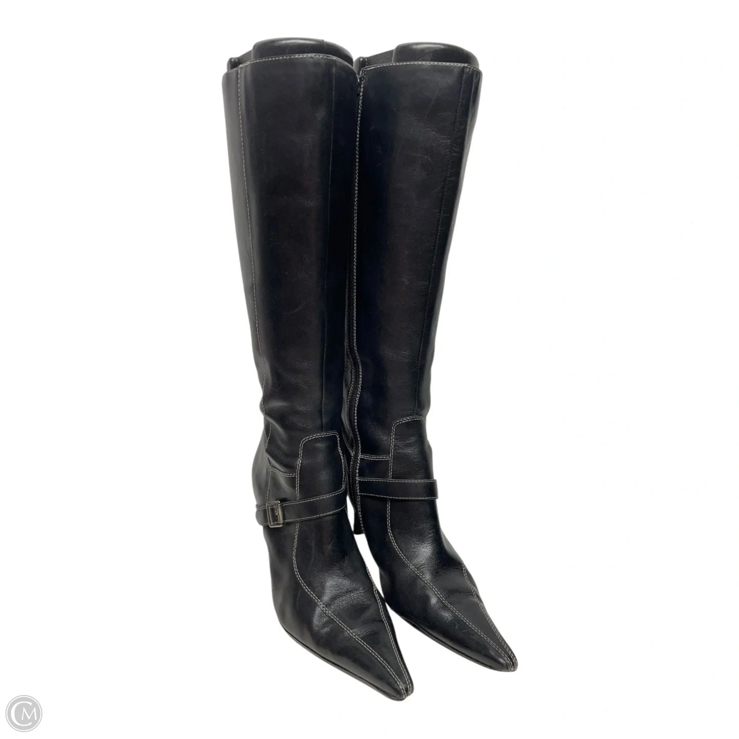 Boots Mid-calf Heels By Anne Klein In Black, Size: 7
