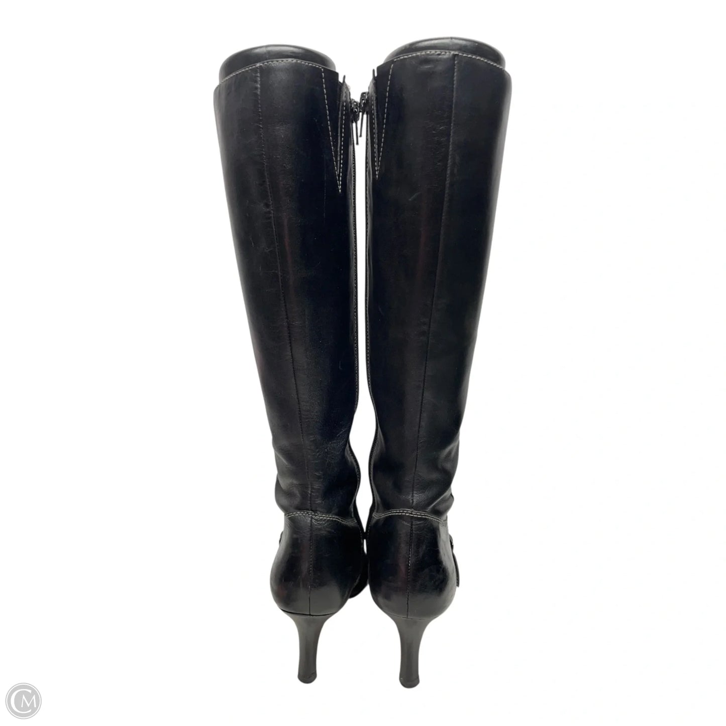 Boots Mid-calf Heels By Anne Klein In Black, Size: 7