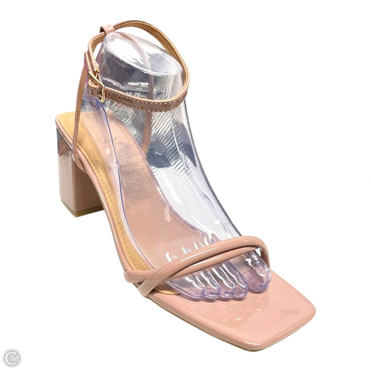 Shoes Heels Block By TRUFFLE In Pink, Size: 7