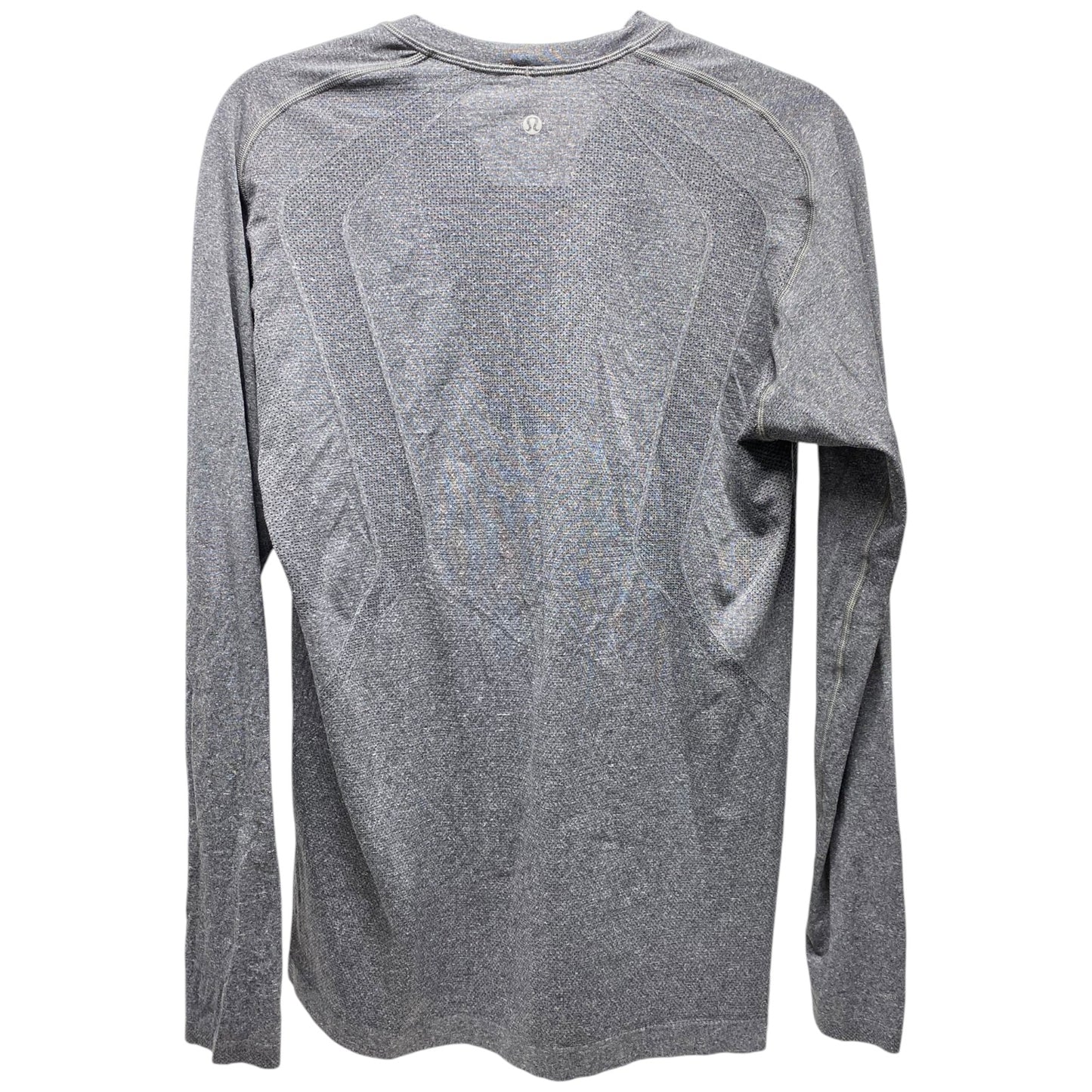 Athletic Top Long Sleeve Crewneck By Lululemon In Grey, Size: M