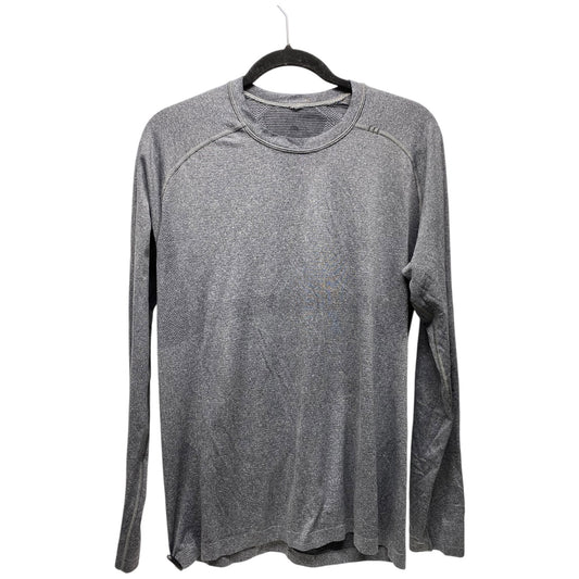 Athletic Top Long Sleeve Crewneck By Lululemon In Grey, Size: M