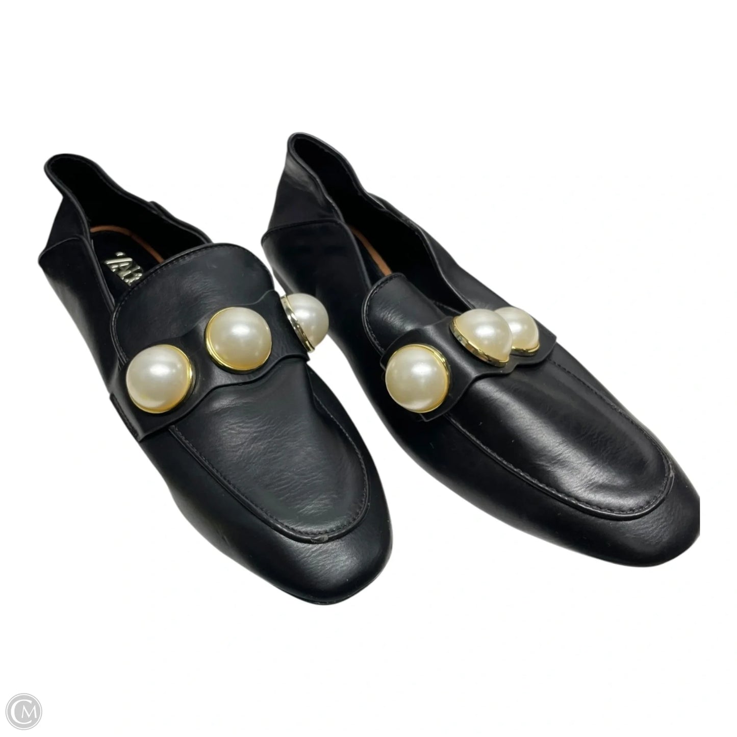 Shoes Flats By Zara In Black & White, Size: 6.5